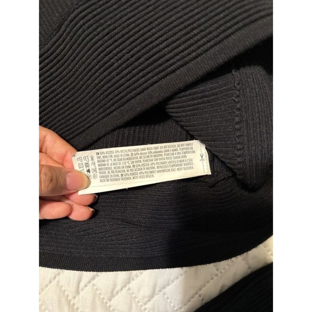 Gianni Bini off shoulder long sleeve ribbed cropped top - Picture 6 of 8